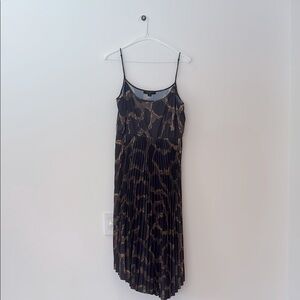 Elegant Black and Brown Women's Dress